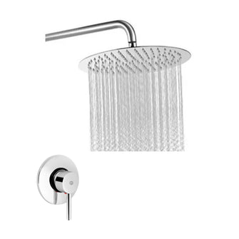 Conjunto Griferia Ducha Y Regadera 12" Redonda