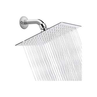 Regadera Metalica Cuadrada 25cm-Cromo Tubo