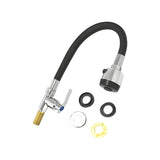 Grifería Flexible Negro Lavaplatos Cuello Silicona 360° Mesa