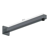 Conjunto de Ducha Orca Satín con Monocontrol, Regadera Gruesa de 8 Pulgadas y Brazo de 40 cm