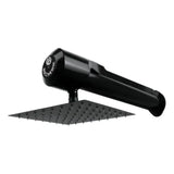 Ducha Eléctrica Horizontal Lusso Negra 220V con Regadera de 8” – Agua Caliente Instantánea