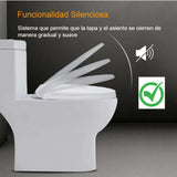Asiento Sanitario, Modelo Redondo,caída Lenta, Color Blanco