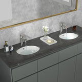 Lavamanos De Bajo Poner Vancouver Blanco Ovalado Con Rebose - 33x29x17 Cm | 42x34x20 Cm | 47x39x19 Cm