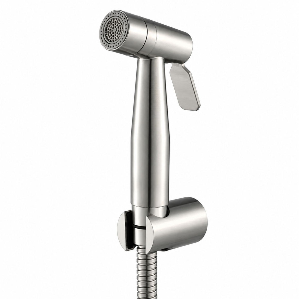 Kit Ducha Bidet Acero Inoxidable 304 Satinado Con Manguera Y Soporte Higiénico Para Baño