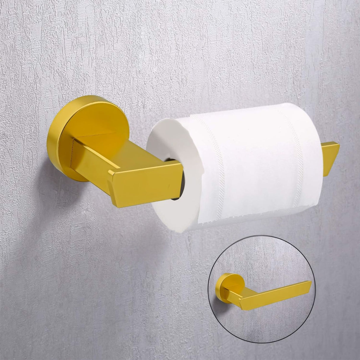 Portarrollos L. Amatista Dorado Aluminio - Alta Calidad