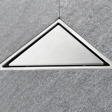 Desague Piso Triangular Acero Inoxidable Antiodor 15x15