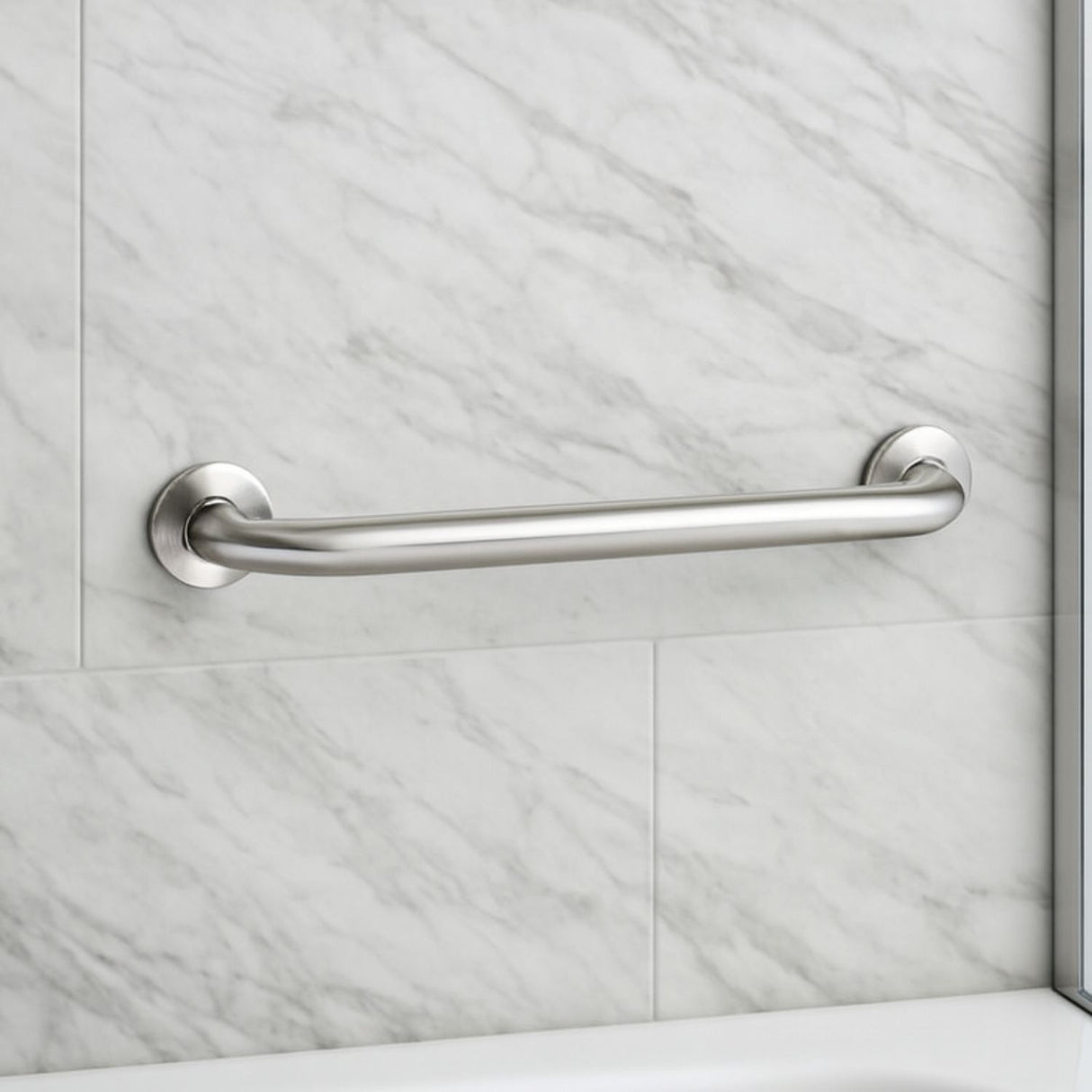 Barra Institucional 3.2x61cm Cromada