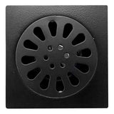 Rejilla de Piso Negro Liviana 10*10 Flor