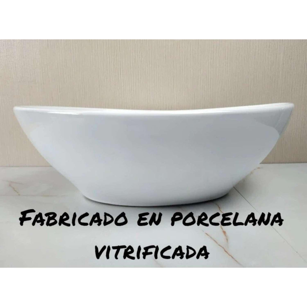 Lavamanos De Sobreponer Blanco En Porcelana
