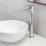 Lavamanos Monomando Alto Spacco Níquel Texturizado