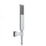 Mango Teleducha Slim Alargada Cromada en Acero Inoxidable (SUS304), Entrada de ½”, Chorro Tipo Lluvia
