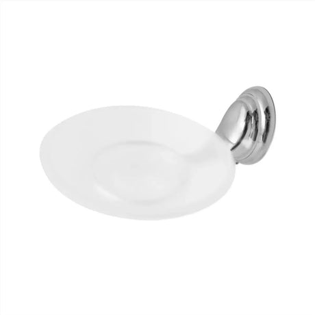 Jabonera de Vidrio Cromada Colomba para Muro