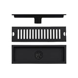 Rejilla Rectangular 30 Cm Ladrillo Negra Acero