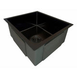 Lavaplatos Negro Acero 304 51 x 45 x 21 cm | Diseño Moderno y Alta Resistencia