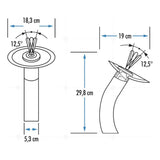 Grifería Monocontrol Lavamanos Cascada Cromada – Llave Baño Moderna Alta Presión 29,8 cm de alto