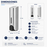 Dispensador de Jabón Cromado 300 ml | Dosificador Elegante para Baño y Cocina