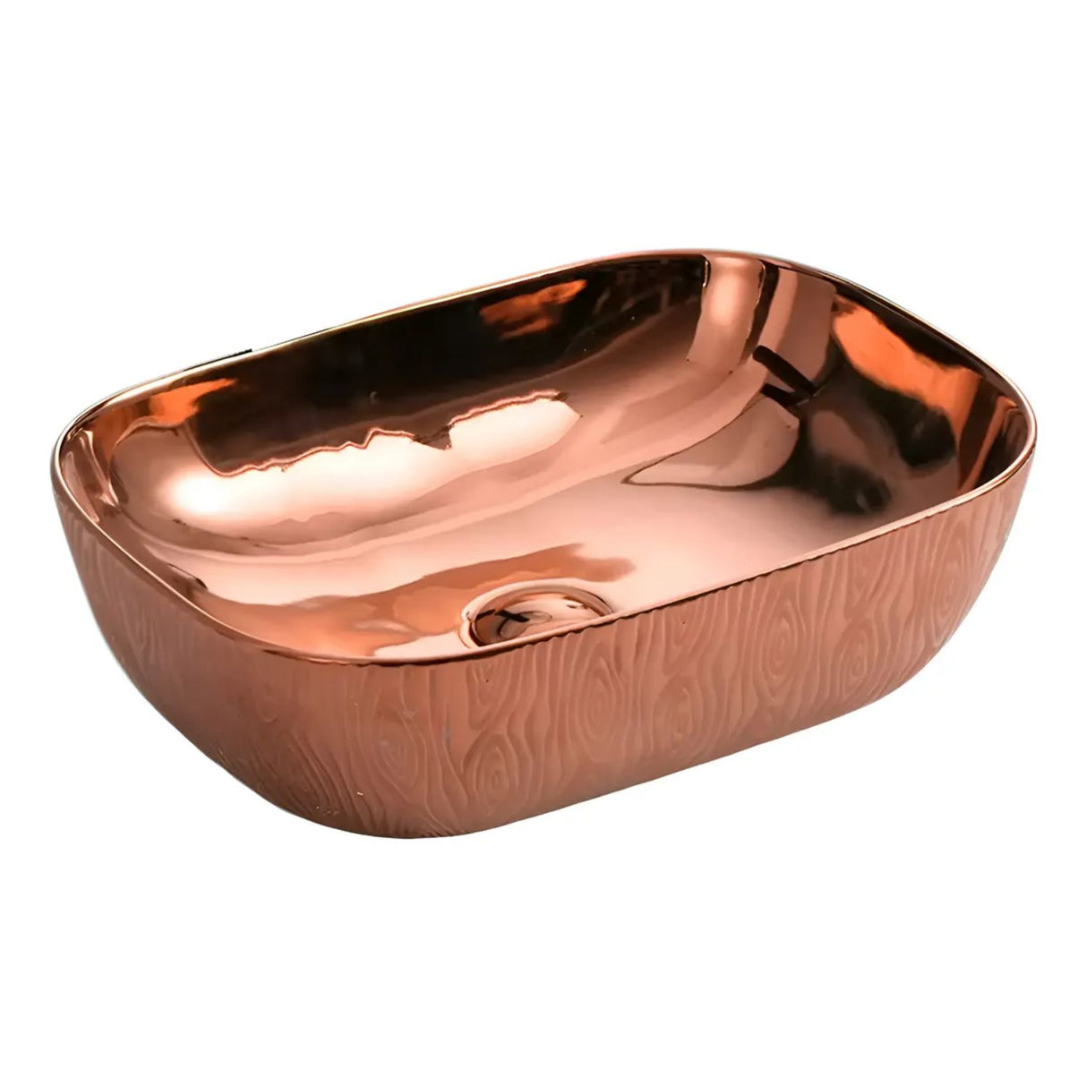 Lavamanos Rectangular Doha Oro Rosa 45,5 x 32,5 x 13,5 cm