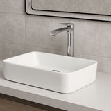 Griferia Lavamanos Monocontrol Alto Spacco Gris Concreto