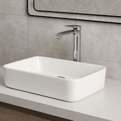 Griferia Lavamanos Monocontrol Alto Spacco Gris Concreto