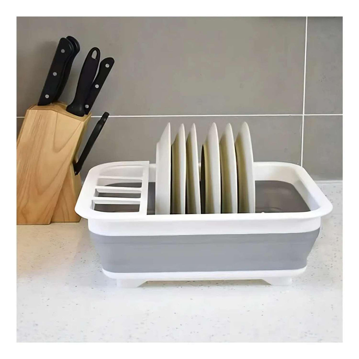 Escurridor Cocina Plegable Compacto Plástico Resistente