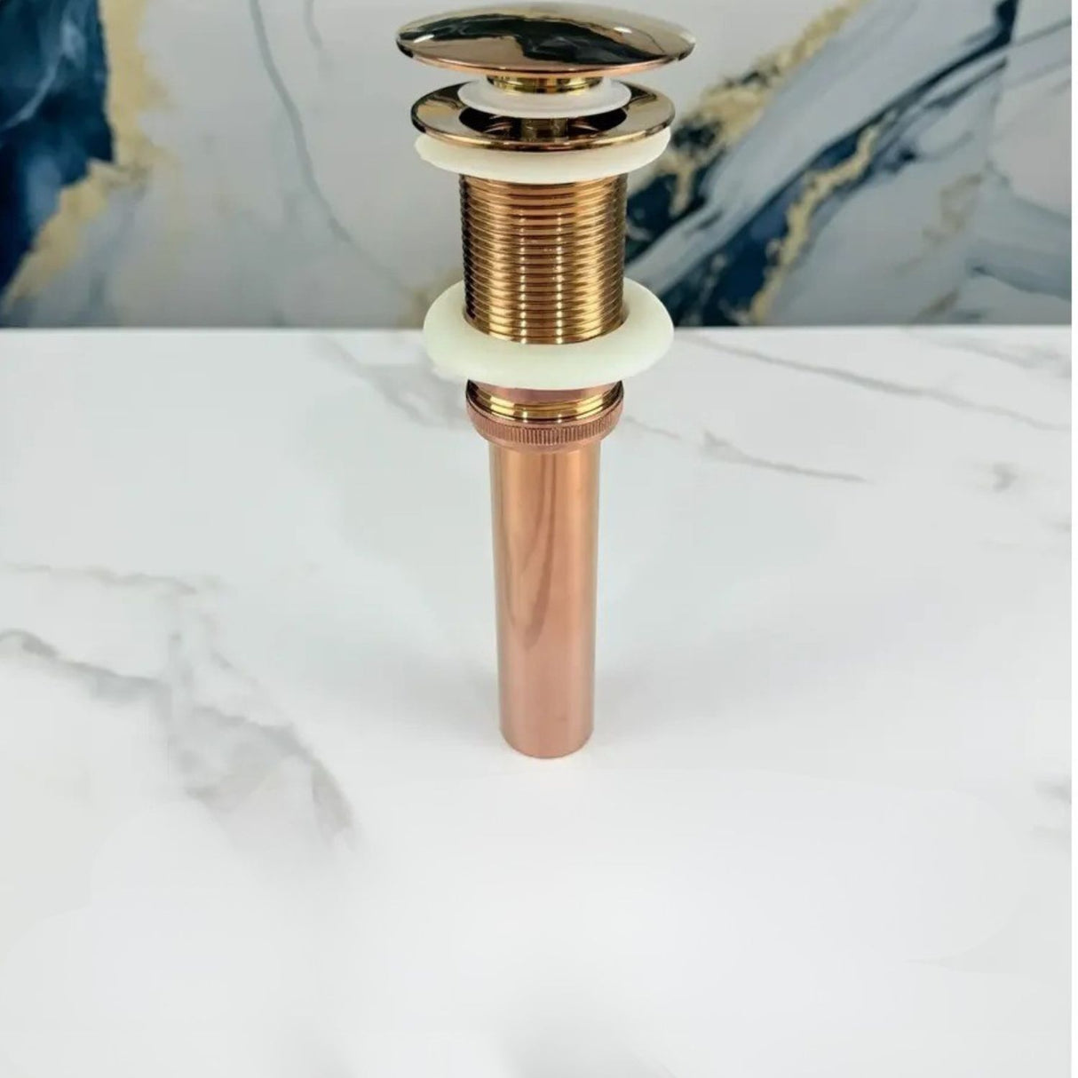 Desagüe Push para Lavamanos Oro Rosa