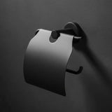 Juego Accesorios Baño Singolo X 6 Negro Mate Diseño Moderno