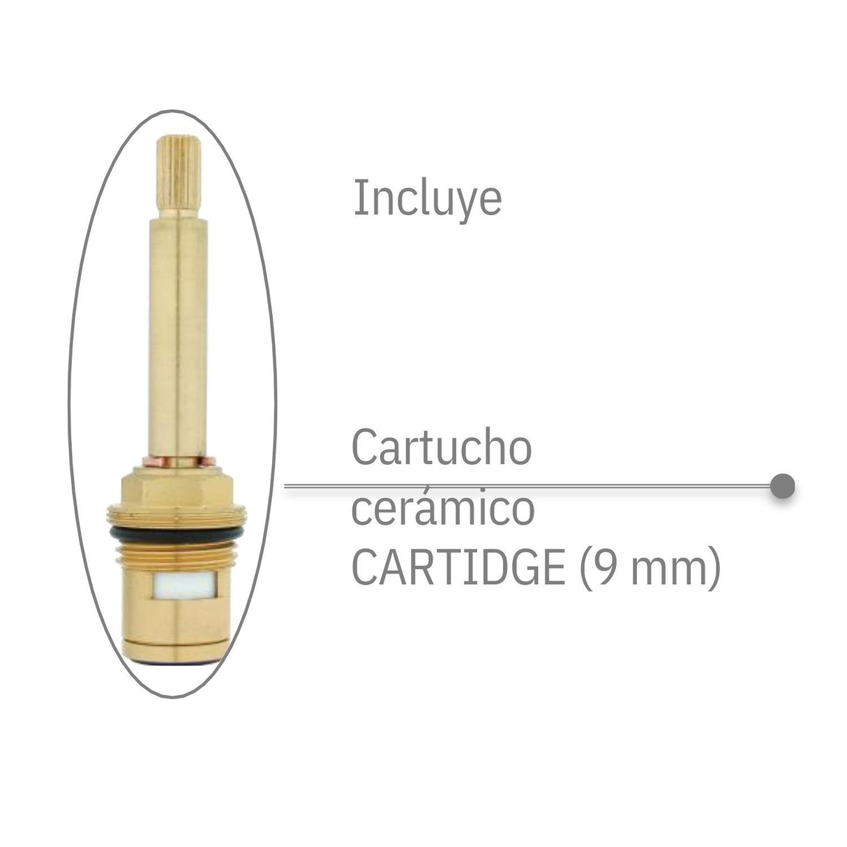 Manija Griferia Cuadra Metálica Cromo