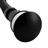 Combo Llave Lavamanos Negro con Pico Curvo 31 cm, Desagüe Push y Sifón Flexible de 82 cm