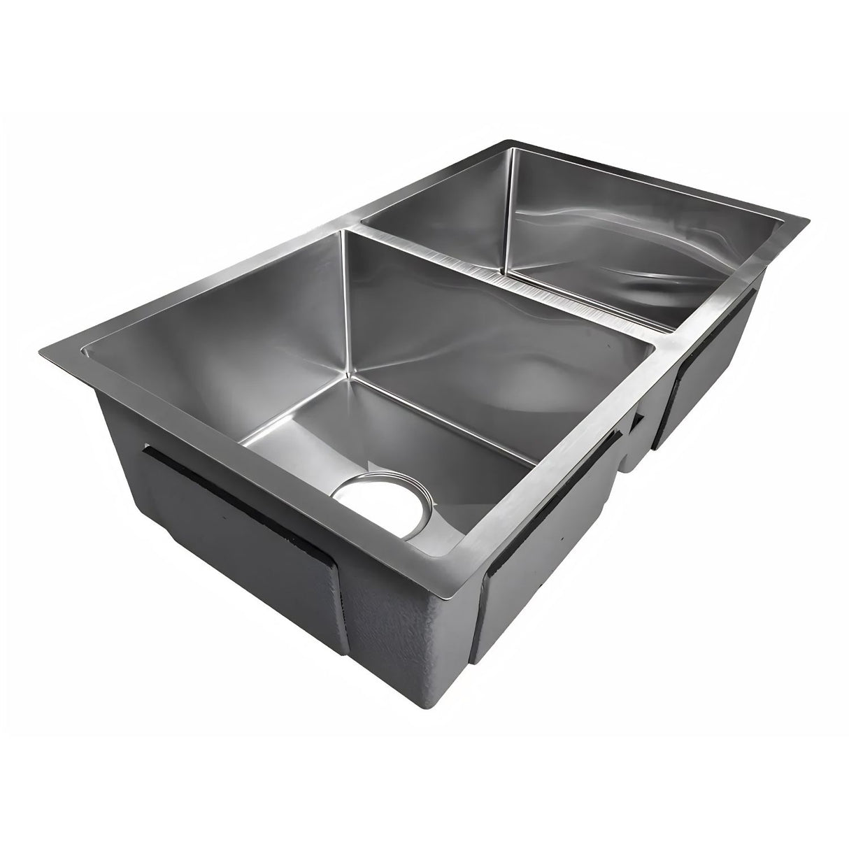 Lavaplatos Doble en Acero 304 Satin 77 x 45 x 21 cm | Alta Resistencia y Diseño Moderno