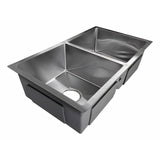 Lavaplatos Doble en Acero 304 Satin 77 x 45 x 21 cm | Alta Resistencia y Diseño Moderno