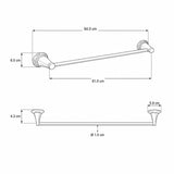 Kit de Accesorios de Baño Colomba Cromado de 6 Piezas
