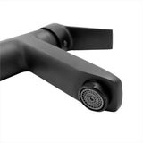 Grifería Monocontrol para Lavamanos Notte Negra 19 cm