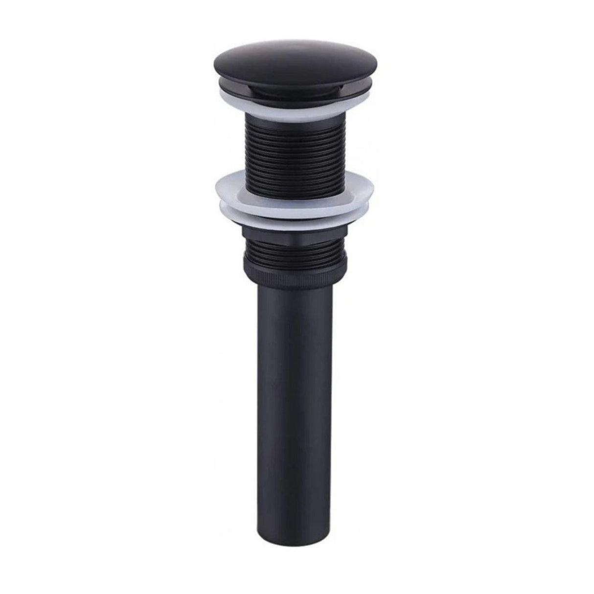 Kit Griferia Color Negro Agua Fría -lavamanos Canoa-desagüe