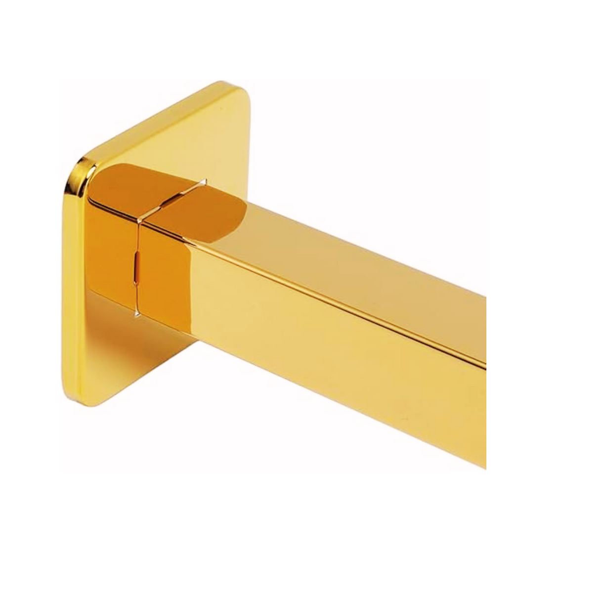 Tubo Regadera Cuadrado 40 cm Metálico