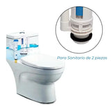 Válvula de Doble Descarga para Sanitario de 2 Piezas con Botón de Doble Descarga