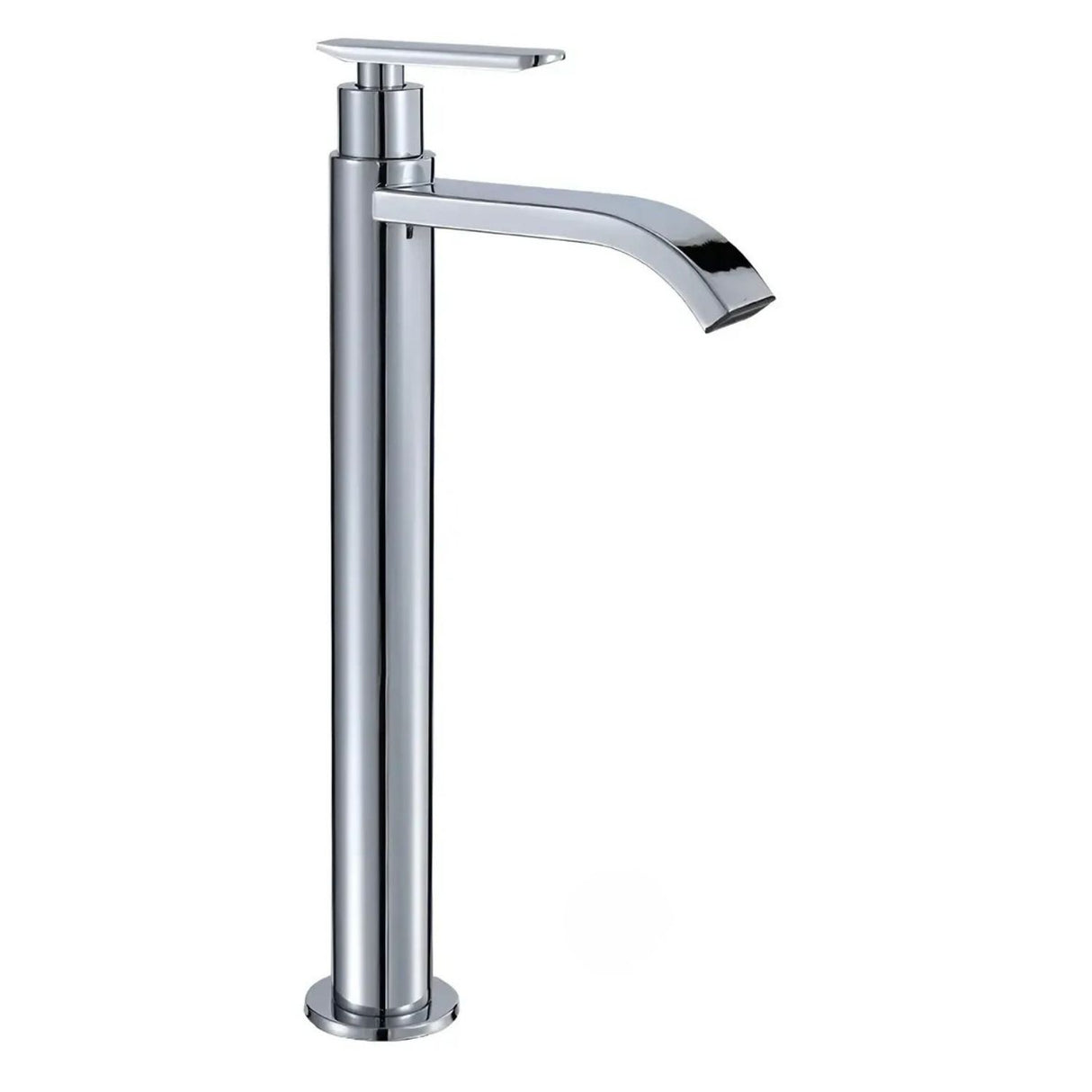 Llave Alta para Lavamanos Cascada 30,5 cm Agua Fría Cromada