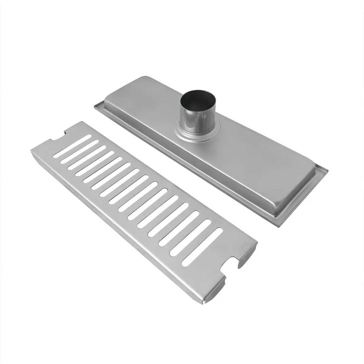 Rejilla Anticucaracha para Piso 20 x 10 cm Acero Inoxidable Satinado con Trampa Antiolores