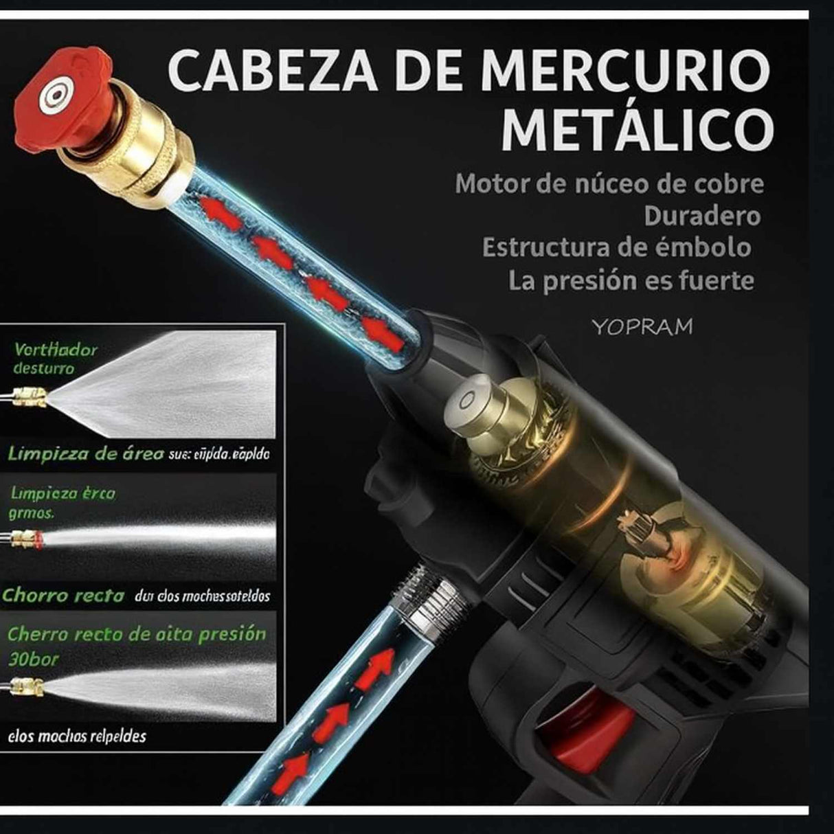 Hidrolavadora Inalámbrica 48V 🚿⚡ Limpieza portátil con potencia y comodidad