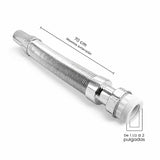 Sifón flexible cromado para lavamanos