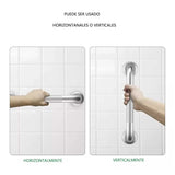 Barra De Seguridad Sus304 Grafilada - 60cm | Seguridad En Acero Inoxidable Satinada (Copia)