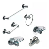 Juego 6 Piezas Cromadas Para Baño Lujoso