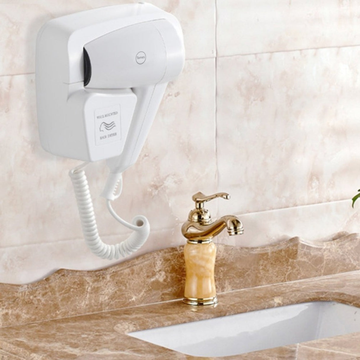 Secador De Cabello Tipo Hotel A Pared 1200w Alta Potencia