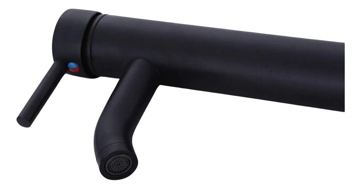 Grifería lavamanos monocontrol Alta negra Iris