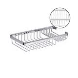 Jabonera Para Baño Canastilla Dos Puestos Cromada