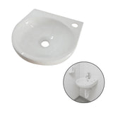 Set Griferia Pedal Lavamanos Porcelana Blanco 30x30 Deságües