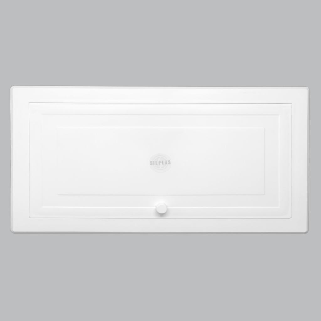 Tapa Registro Plástico Blanco De Int 30 X 15 Alta Calidad