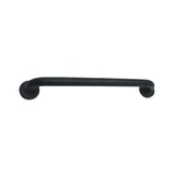 Barra de Seguridad Negra Satinada 40 cm en Acero Inoxidable para Baño con Herrajes