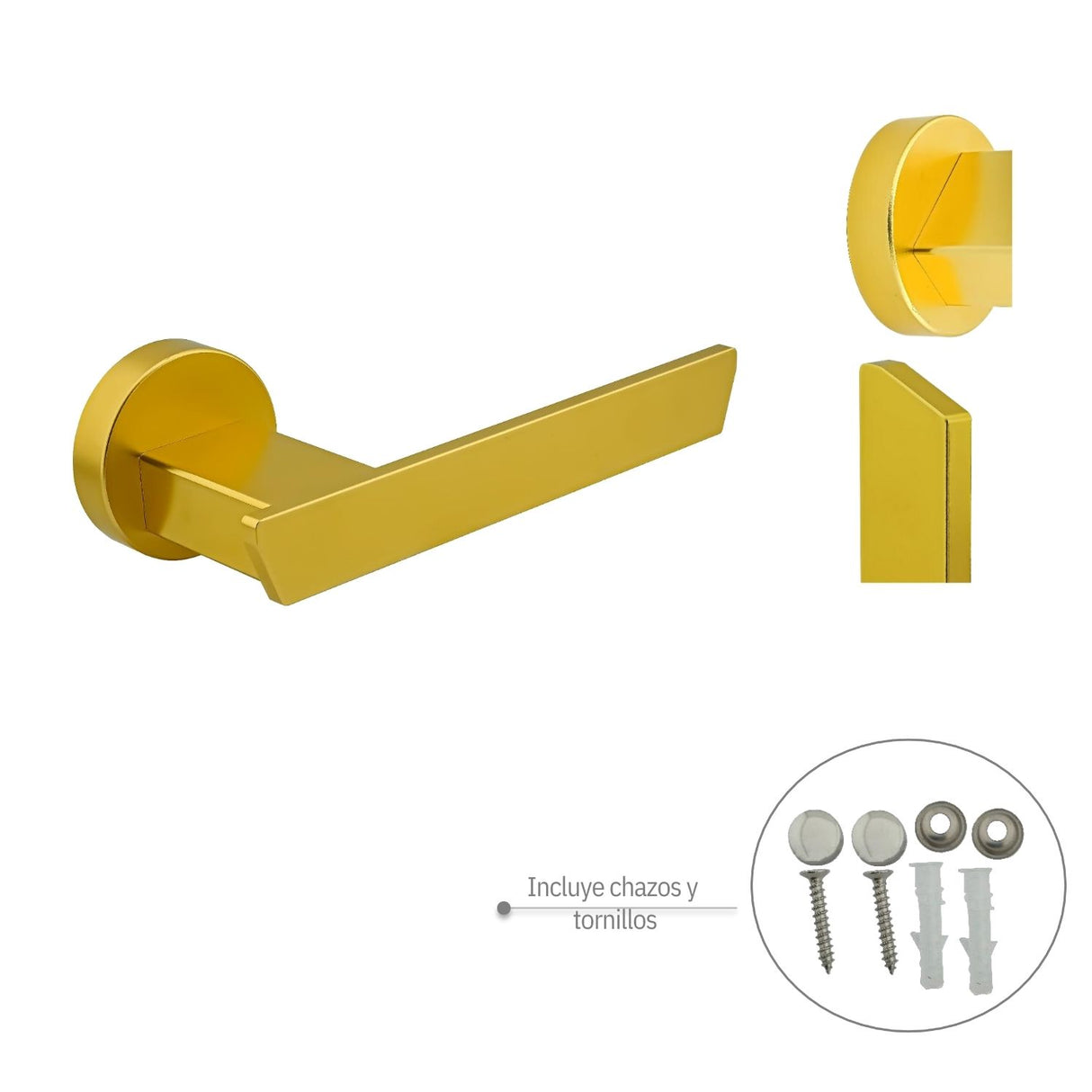 Portarrollos L. Amatista Dorado Aluminio - Alta Calidad