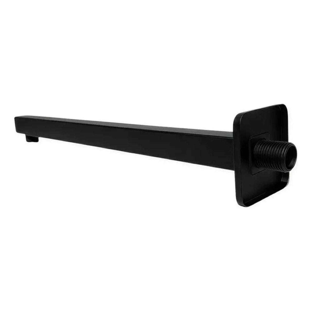 Brazo para Ducha Cuadrado Negro Mate 40 cm en Aluminio para Regadera de Pared