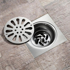 Rejilla Piso 10x10cm  Acero Inoxidable